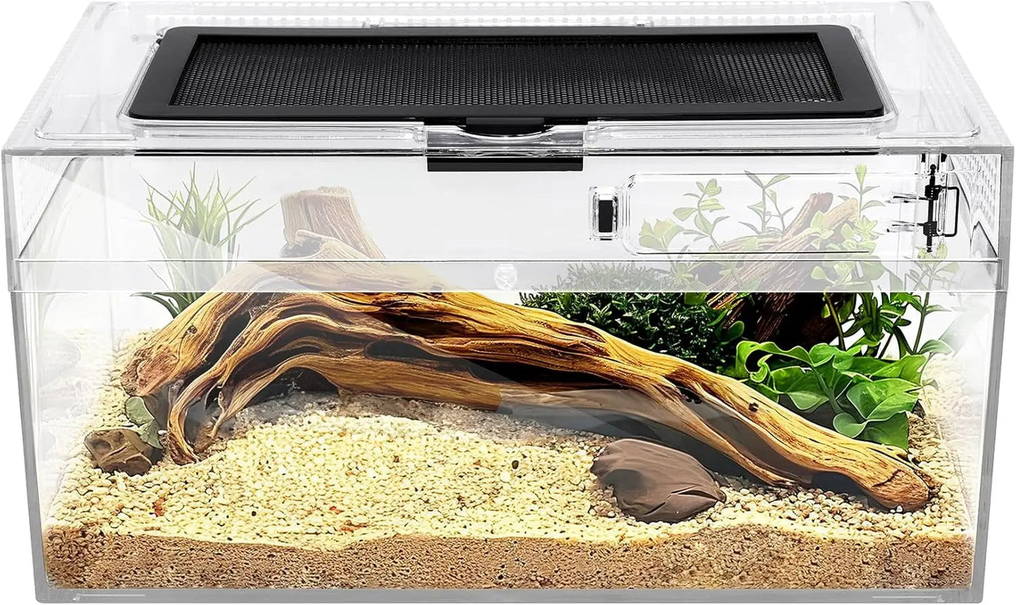 Reptile PC Terrarium Starter Kit, Enclosure for Spiders, Geckos & Insects