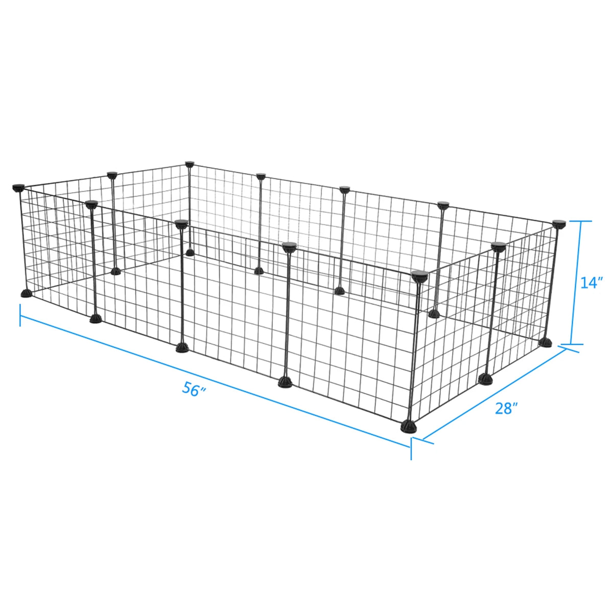 Portable Metal Wire Small Animal Playpen & Exercise Enclosure for Rabbits, Guinea Pigs & Small Pets