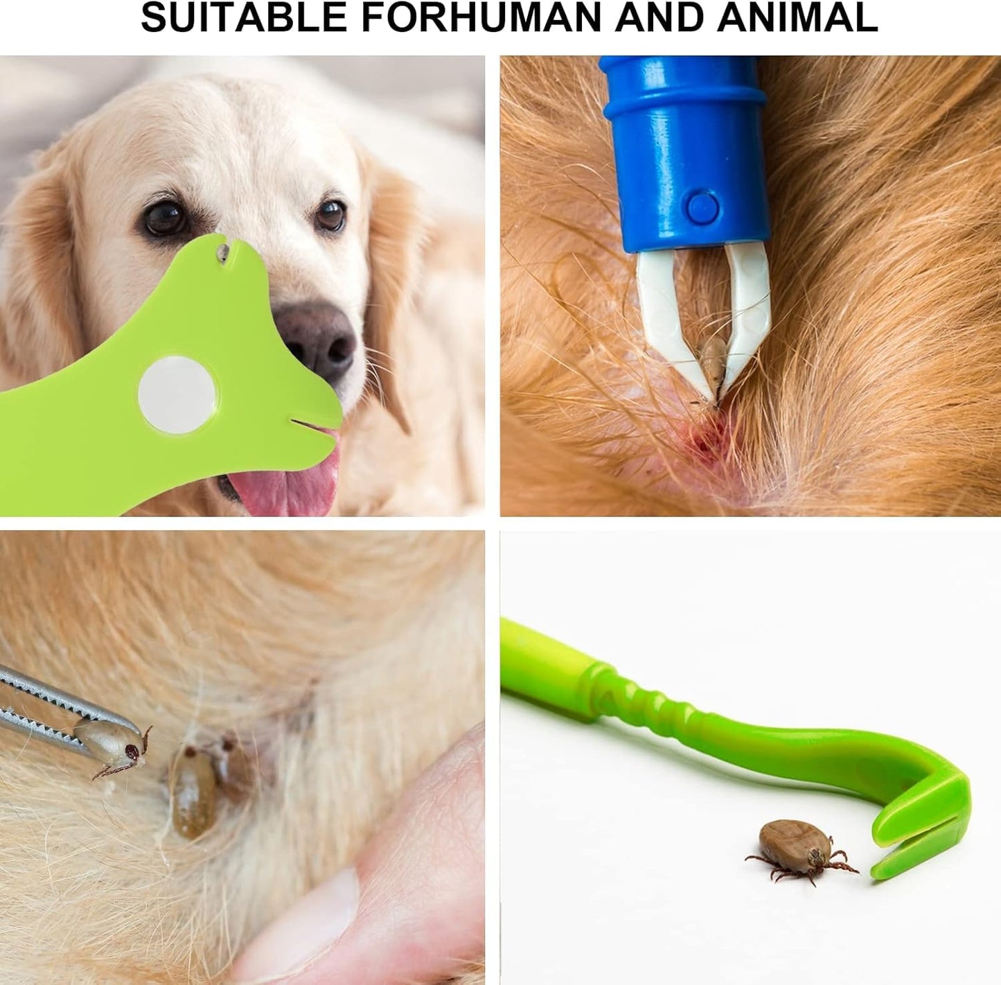 Tick Removal Tool 8 In 1 With Storage Box, Tick Tweezers, Flea Comb, Magnifying Glass, Dog Tick Remover Tool, Tick Removal Kit Tick Removal Tool For Dogs Cats, Pet Tick Comb