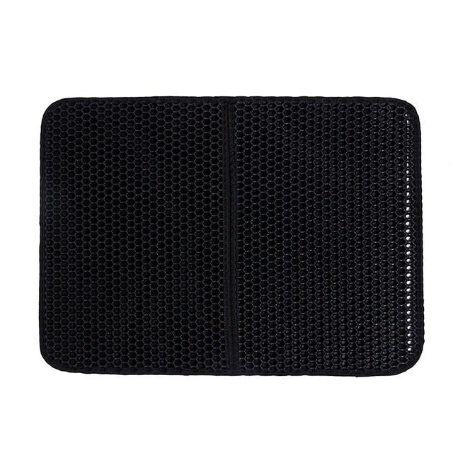 Pet Cat Litter Mat Waterproof Double Layer Cat Litter Trapping Pet Litter Box Mat Clean Pad Products For Cats Accessories Cat Litter Mat Trapping for Litter Box No-Toxic & Super Size Urine & Waterproof Honeycomb Double Layer Anti Tracking Mats