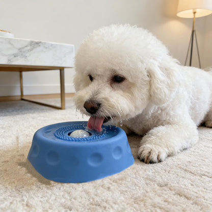 Dog Lick Bowl With Ball, Lick Ball Bowl For Dogs, Dog Licking Bowl With Rolling Ball, Slow Feeder Ball Bowl To Slow Pet Eating, Rolling Ball Dog Bowl Give Pet More Time To Enjoy Eating