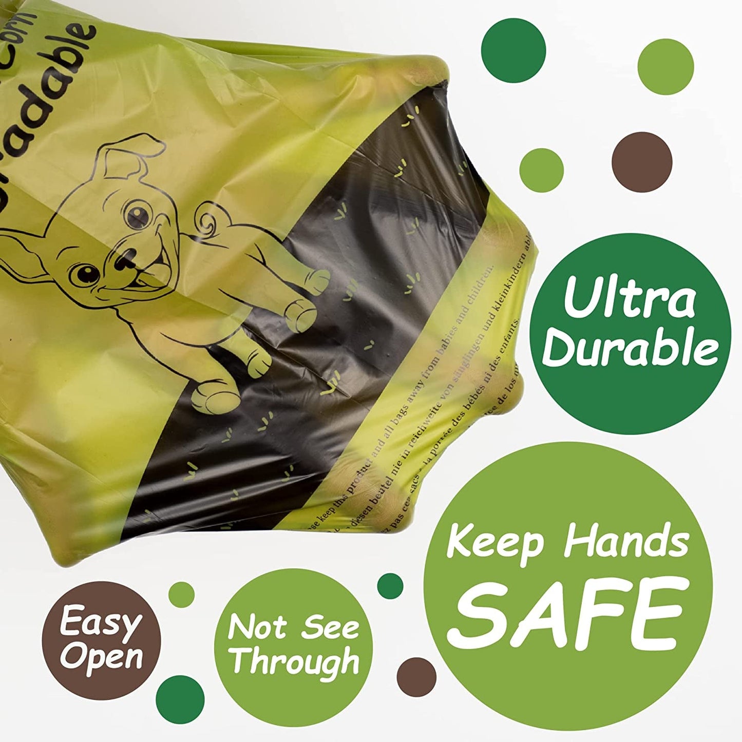 540 Count Dog Poop Bags, Extra Thick Leak Proof Waste Bags Refill Rolls