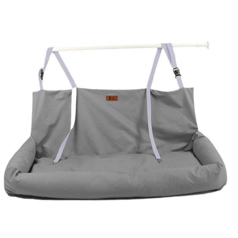 High-end Car Dog Bed Dual-seat, Rear Pet Kennel Mat, Waterproof Car Safety Seat