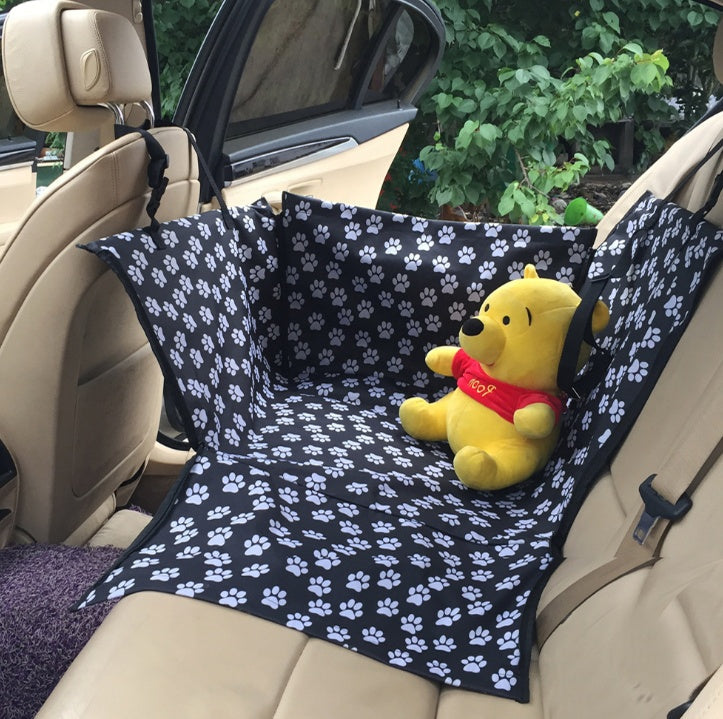 Footprint Dog Transporters Waterproof Pet Dog Seat Car Mat With Safety Belt