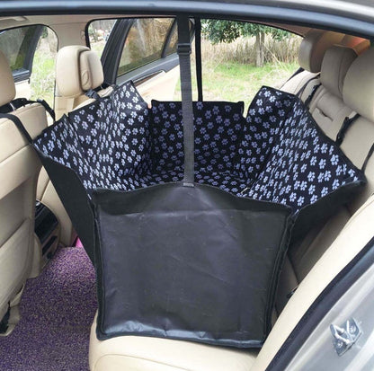 Footprint Dog Transporters Waterproof Pet Dog Seat Car Mat With Safety Belt