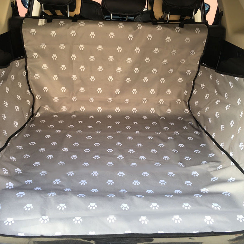 Footprint Dog Transporters Waterproof Pet Dog Seat Car Mat With Safety Belt