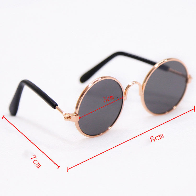 Trendy Vintage Round Pet Glasses With or Without Sweatshirt