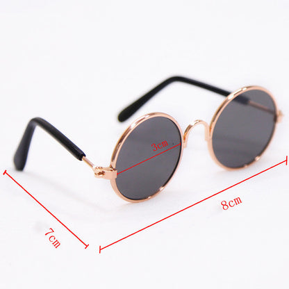 Trendy Vintage Round Pet Glasses With or Without Sweatshirt