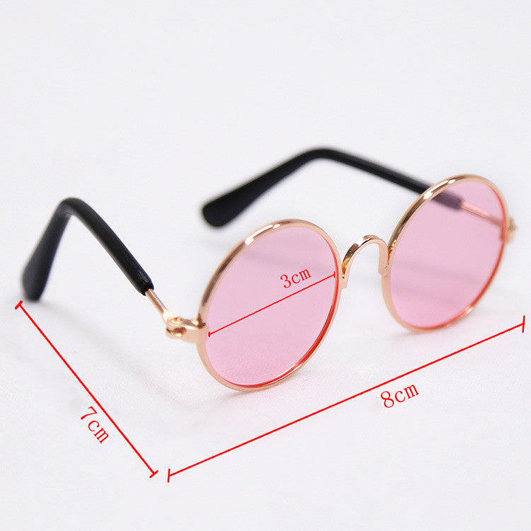Trendy Vintage Round Pet Glasses With or Without Sweatshirt