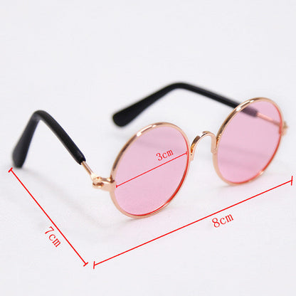 Trendy Vintage Round Pet Glasses With or Without Sweatshirt