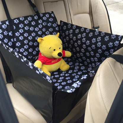 Footprint Dog Transporters Waterproof Pet Dog Seat Car Mat With Safety Belt