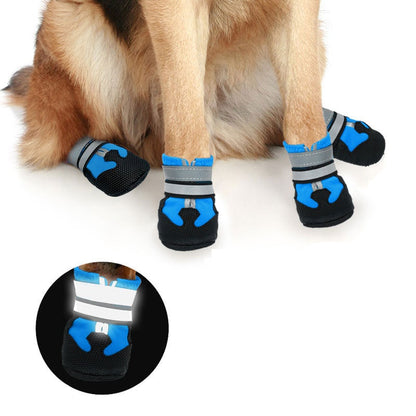 Water-Resistant Dog Boots For Medium Large Dogs,Non-Slip Dog Shoes For Winter Snow,Lightweight Paw Protector For Cold Pavement,Soft Dog Booties For Outdoor Walking Indoor Hardfloors