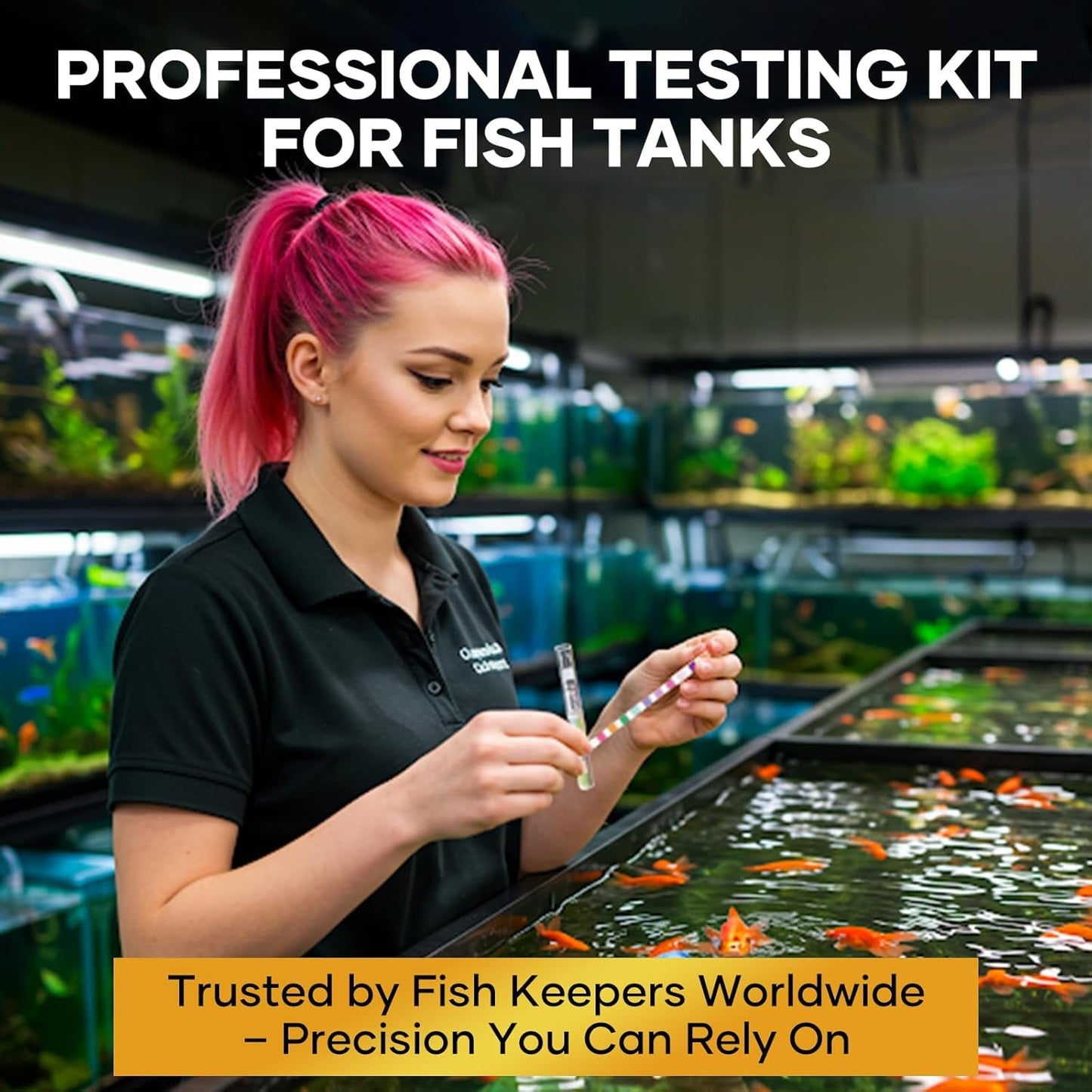 Aquarium Test Strips 11 in 1 Water Test Kit 950, Tests Ammonia pH Fish Tank