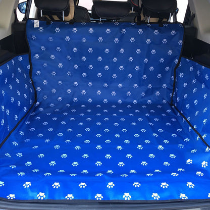 Footprint Dog Transporters Waterproof Pet Dog Seat Car Mat With Safety Belt