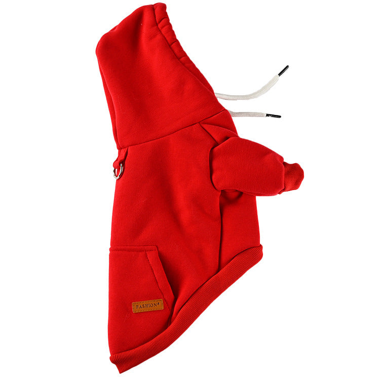 Dog Fashion Simple Hooded Sweater