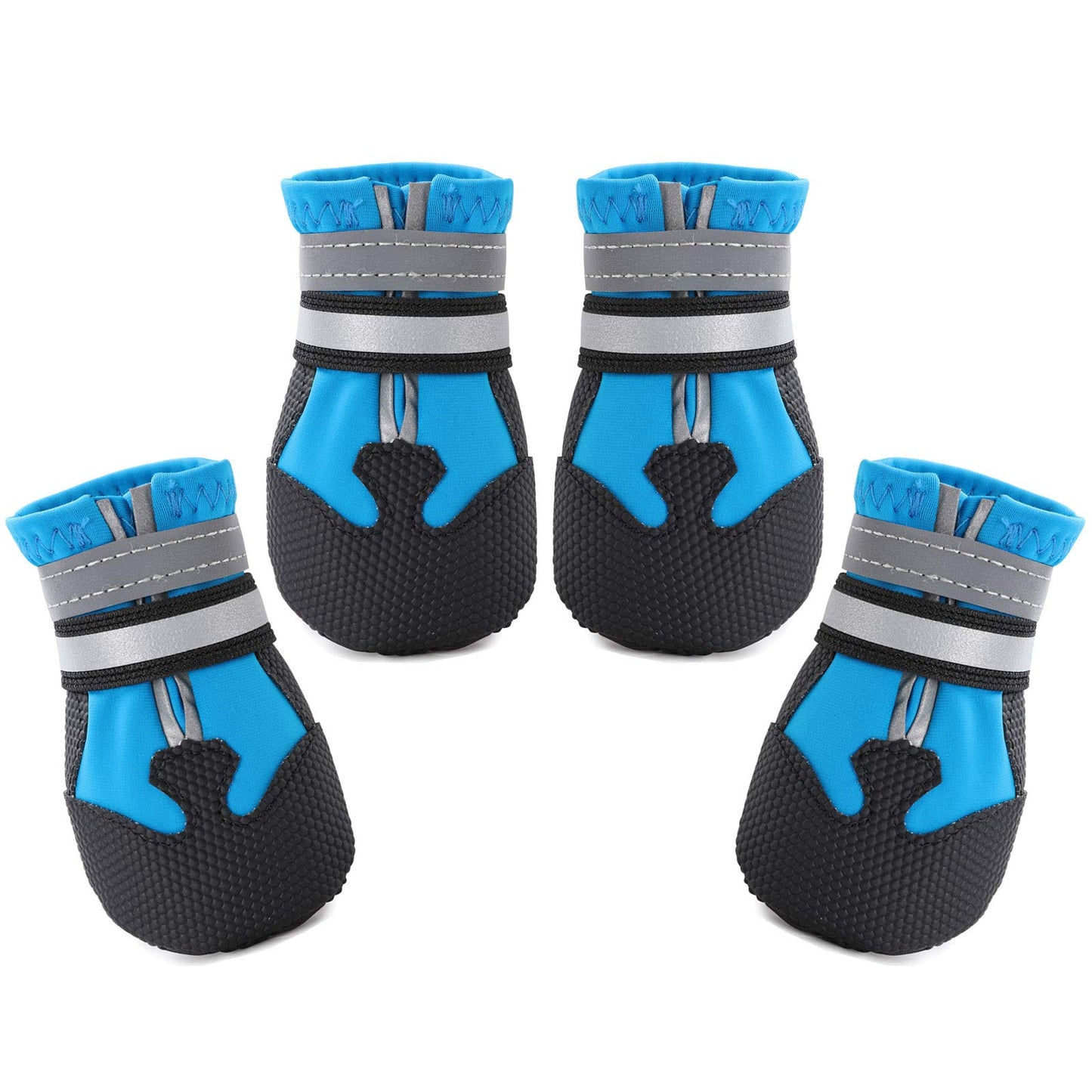 Water-Resistant Dog Boots For Medium Large Dogs,Non-Slip Dog Shoes For Winter Snow,Lightweight Paw Protector For Cold Pavement,Soft Dog Booties For Outdoor Walking Indoor Hardfloors