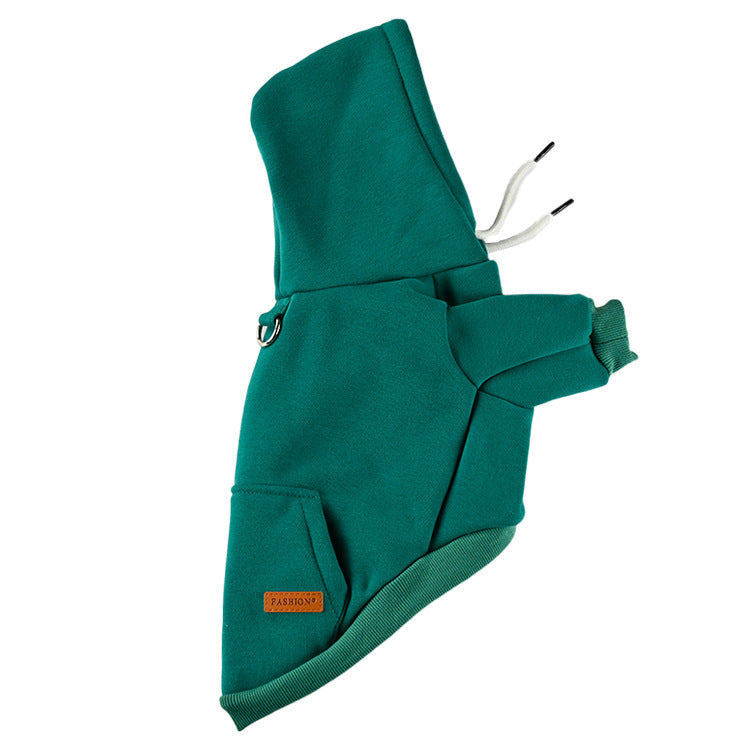 Dog Fashion Simple Hooded Sweater