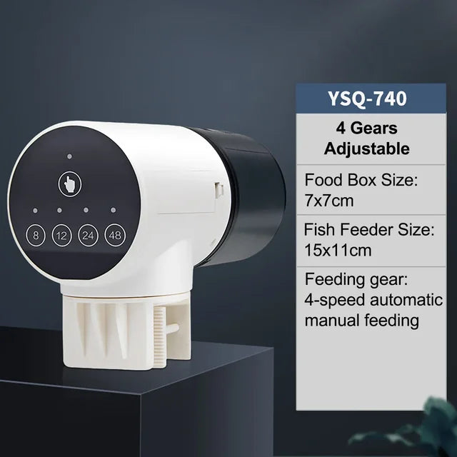 Fish tank feeder intelligent small and large capacity aquarium timed automatic fish feeder