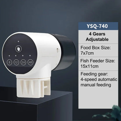 Fish tank feeder intelligent small and large capacity aquarium timed automatic fish feeder
