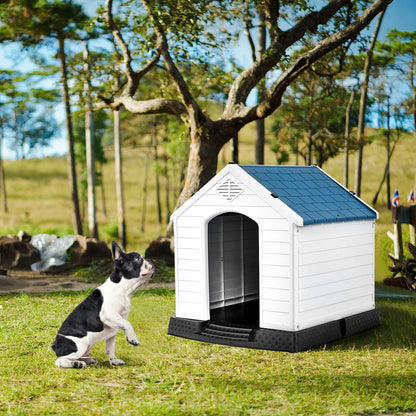Indoor/Outdoor Waterproof Plastic Dog House Pet Puppy Shelter