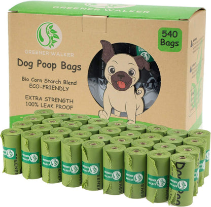 540 Count Dog Poop Bags, Extra Thick Leak Proof Waste Bags Refill Rolls