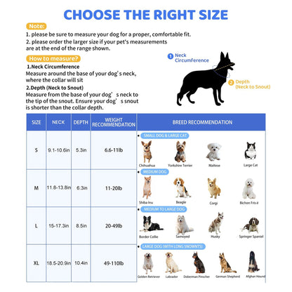 Soft Dog Cone Collar To Stop Licking After Surgery, Comfy Dog Cone Alternative For Large, Medium, Small Dogs, Cats, Adjustable Washable E-Collar For Spay Neuter Recovery And Neck Protection