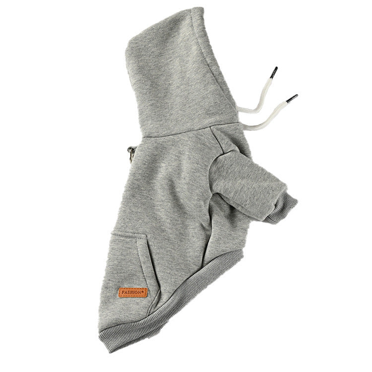 Dog Fashion Simple Hooded Sweater