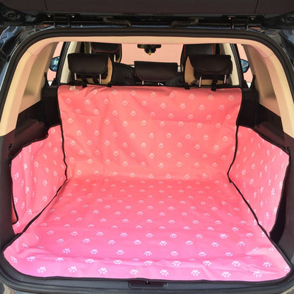 Footprint Dog Transporters Waterproof Pet Dog Seat Car Mat With Safety Belt