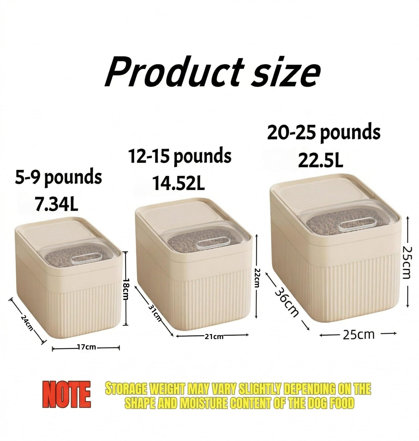 High-Capacity Pet Food Container Airtight With Cup, Dog Food Storage Container, Durable Design For Dog, Cat, Bird Food Storage, Keep Dry Food