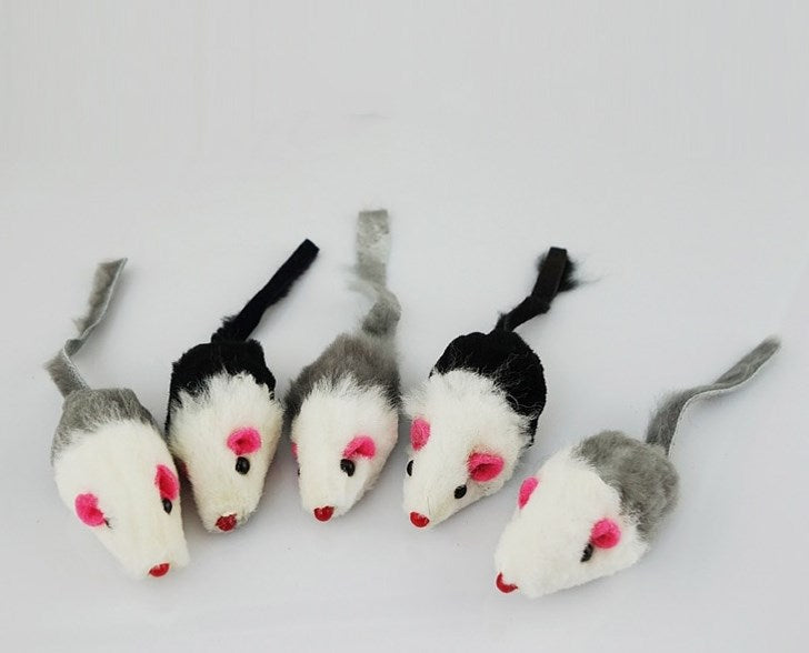 Fake Mouse Tiantian Rabbit Skin Mouse Funny Cat Toy