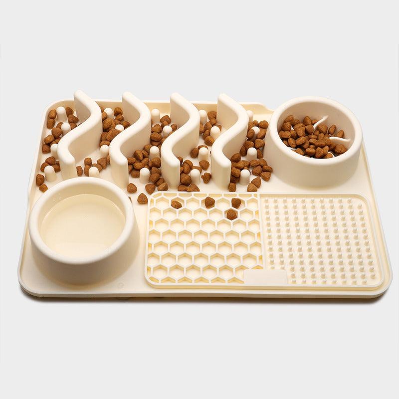 Dog Silicone Licking Pad Pet Licking Mat, Silicone Multifunctional Food Bowl
