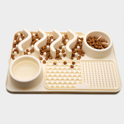 Dog Silicone Licking Pad Pet Licking Mat, Silicone Multifunctional Food Bowl