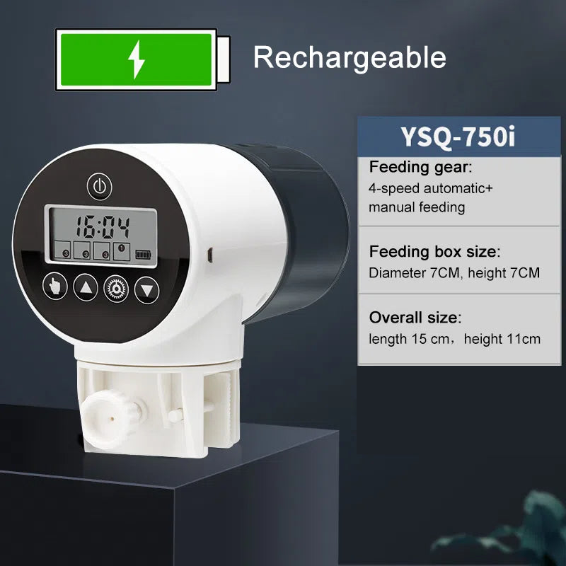 Fish tank feeder intelligent small and large capacity aquarium timed automatic fish feeder