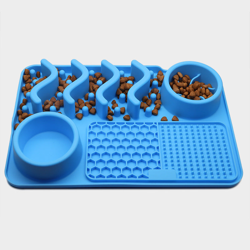 Dog Silicone Licking Pad Pet Licking Mat, Silicone Multifunctional Food Bowl