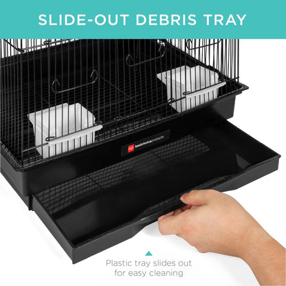 36In Indoor/Outdoor Iron Bird Cage for Parrots