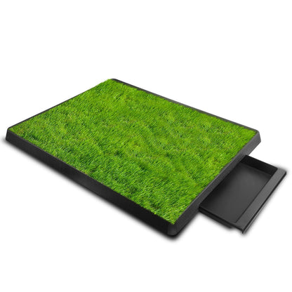 Dog Potty Training Artificial Grass Pad, Pet Cat Toilet Trainer Mat, Puppy Loo Tray Turf For Small Medium Dogs Indoor Outdoor Use
