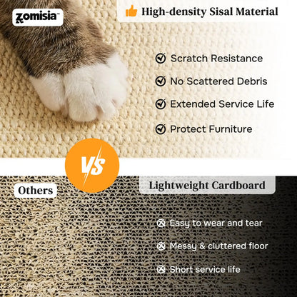 Interactive Cat Scratcher with Ball Track Toy – Durable Sisal Scratching Pad for Indoor Cats