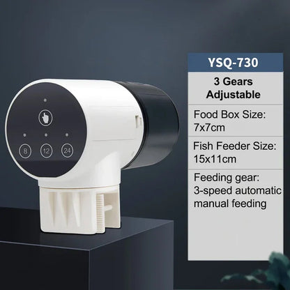 Fish tank feeder intelligent small and large capacity aquarium timed automatic fish feeder