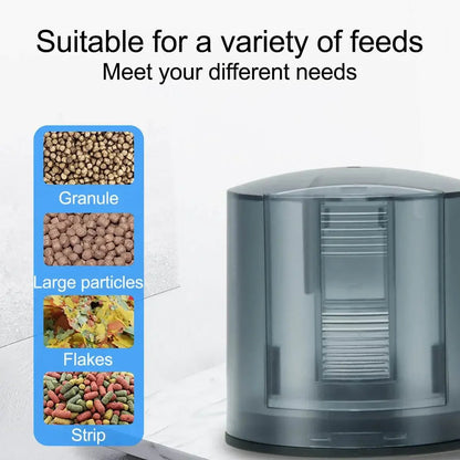 Fish tank feeder intelligent small and large capacity aquarium timed automatic fish feeder