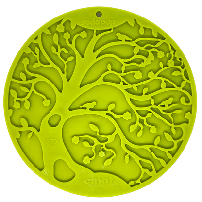 Tree of Life eMat - Enrichment Lick Mat For Dogs and Cats - With Suction Cups | Tree Design | USA Made