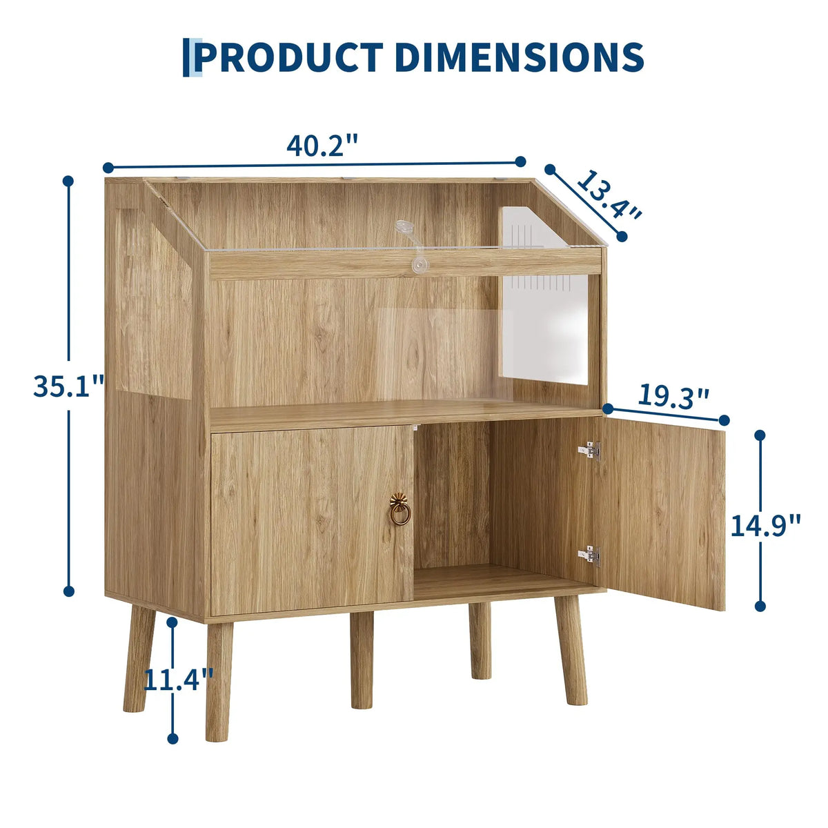 Large Small Animal Cage Wooden Storage Cabinet Enclosure