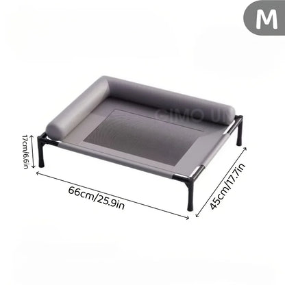 Elevated Dog Bed with Removable Washable Cover – Indoor & Outdoor Use for Medium & Large Dogs