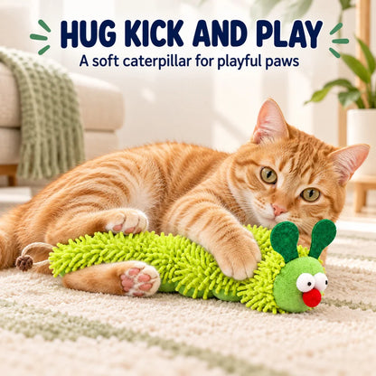 Zoe Interactive Cat Toy Set – Wobble Toy, Soft Caterpillar & Chirping Bird for Indoor Cats