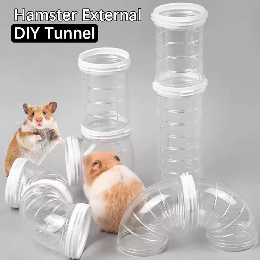 Hamster Cage Renovation External Pipeline Accessories, DIY Set Pipeline Tunnel Small Pet Supplies Toy