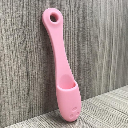 Soft Silicone Toothbrush with Long Handle for Dog, Cat Pet Dental , Tear Stains Brush