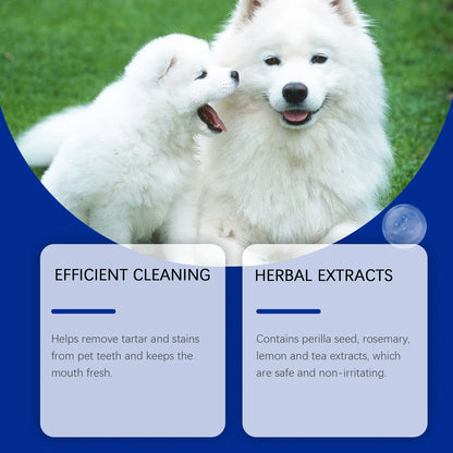 Dog & Cat Dental Care Powder – Oral Hygiene Food Topper for Fresh Breath & Plaque Control