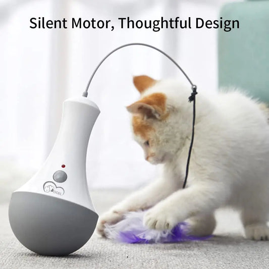 DOEL Automatic Interactive Cat Feather Toy – Fun Teaser Toy for Indoor Cats & Kittens
