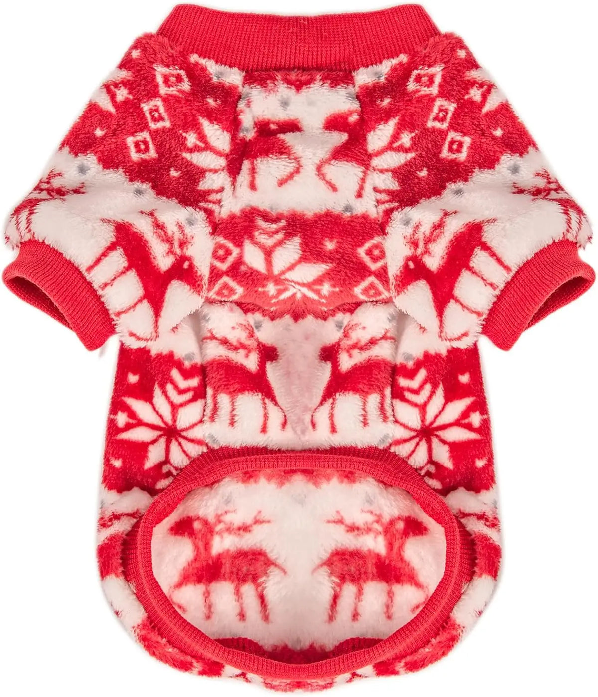Cozy Christmas Dog & Cat Sweater – Soft, Warm Holiday Outfit for Small to Medium Pets