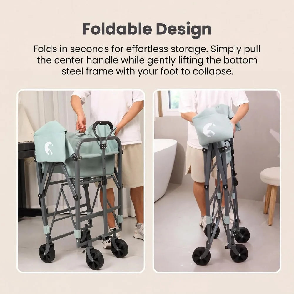Portable Elevated Pet Bath & Grooming Rack with Breathable Mesh – Foldable & Washable