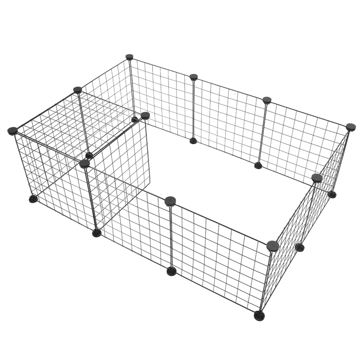Portable Metal Wire Small Animal Playpen & Exercise Enclosure for Rabbits, Guinea Pigs & Small Pets